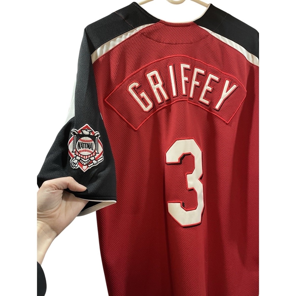 Ken Griffey Jr MLB Cincinnati Reds Jersey#3 Genuine Merchandise - Picture 13 of 15